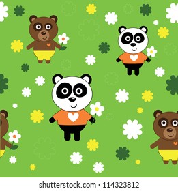 seamless kid pattern.vector illustration