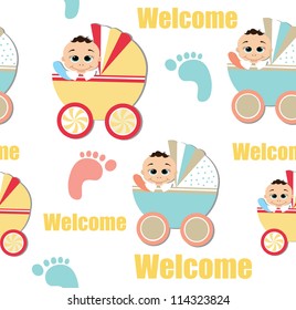 seamless kid pattern.vector illustration