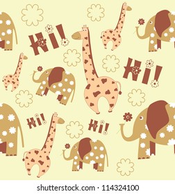 seamless kid pattern.vector illustration