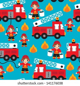 Cartoon Fire Truck High Res Stock Images Shutterstock