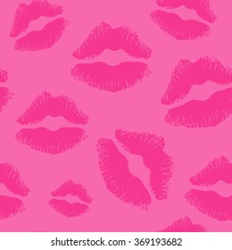 seamless kiss lips background