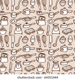 seamless kitchen  pattern