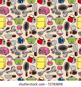 seamless kitchen pattern