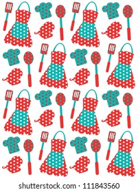 seamless kitchen pattern. vector illustration
