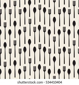 seamless  kitchen tools pattern background