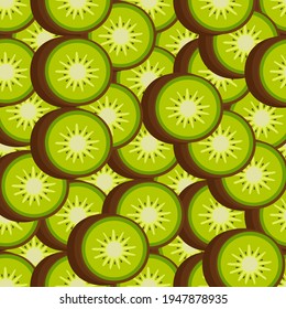 Seamless kiwi pattern for applying background and other type of design