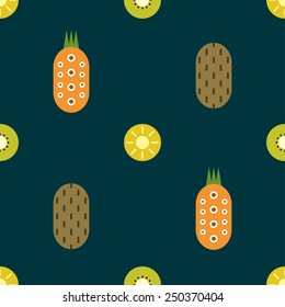 Seamless kiwi and pineapple