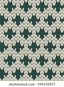 Seamless knit with decorative ornament