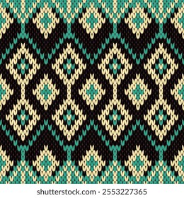Seamless knit pattern design for knitwear fabric  wallpaper texture ornament cloth textile coat ceramic 