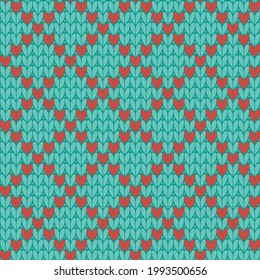 seamless knit textures blue white vector design