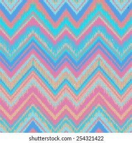 Seamless knitted aztec pattern, vector illustration.