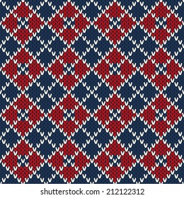 Seamless knitted background