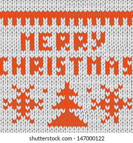 Seamless knitted background for christmas