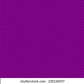 Nahtloser gestrickter Hintergrund im violetten Design