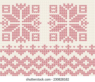  Seamless knitted background Scandinavian style pattern