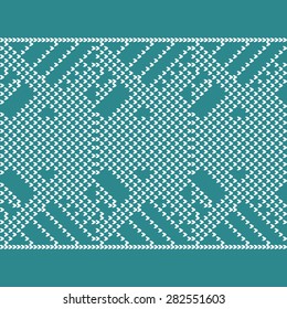 Seamless knitted background. Vector illustration. 