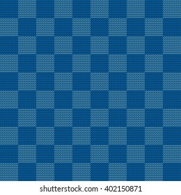 Seamless knitted geometric pattern, vector illustration