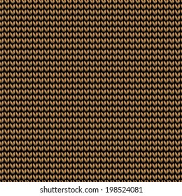 Seamless knitted hand drawn background. Neutral autumn texture. Vector illustration