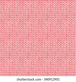 Seamless knitted hand drawn background. Neutral winter texture. Vector illustration