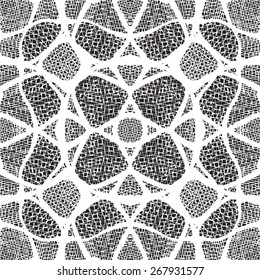 seamless knitted mesh lace