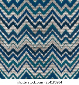 Seamless knitted navajo pattern, vector illustration.