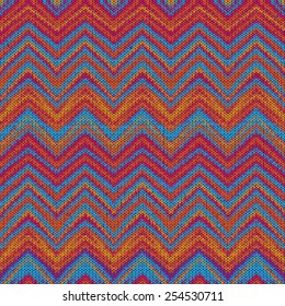 Seamless knitted navajo pattern, vector illustration.