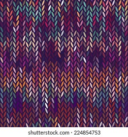 Seamless knitted pattern