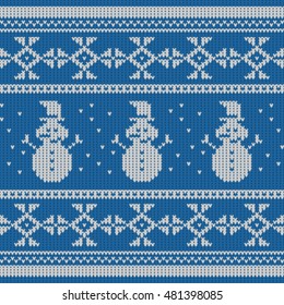 Seamless knitted pattern