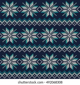 Seamless knitted pattern