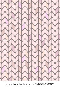 Seamless knitted pattern. Beige sweater.