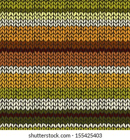 Seamless knitted pattern with colorful stripes