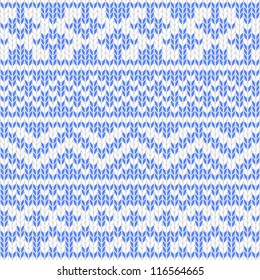 Seamless knitted pattern. EPS 8 vector illustration.