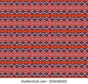 seamless knitted pattern with geometric