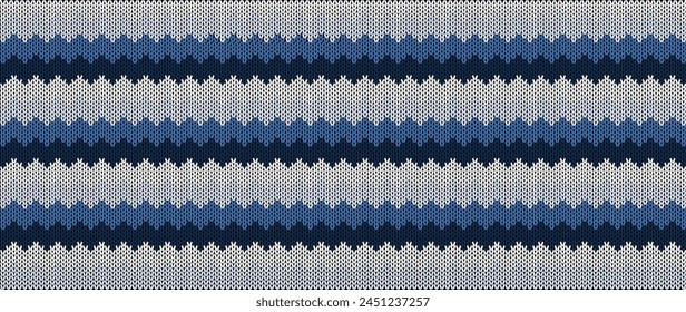 Seamless Knitted Pattern . Seamless gradient knitting pattern.