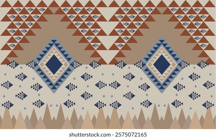 Seamless knitted Pattern.  Native Embroidery seamless pattern   on background. Design for fashion texture. fabric,clothing,wrapping,print geometric ethnic oriental.