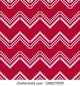 Seamless knitted pattern. Norwegian drawing. Vector illustration for web design or print.