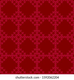 Seamless knitted pattern. Norwegian drawing. A warm sweater. Vector illustration for web design or print.