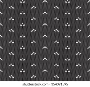 Seamless Knitted Pattern. Norwegian sweater ornaments.