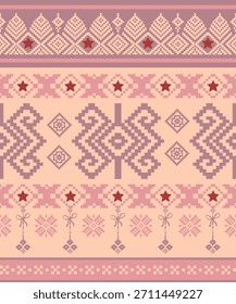 Patrón de punto sin costuras de color rosa para la alfombra, cortinas, textura, fondo, telón de fondo, Fondo de pantalla, ropa y envoltura.