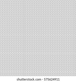 Seamless knitted pattern. Red woolen cloth. Vector Illustration.