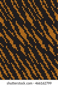 Seamless knitted pattern skin wild animals