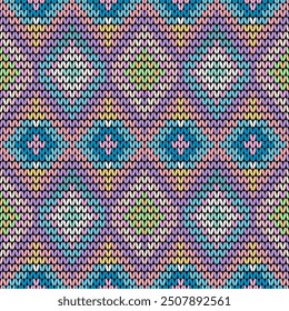 seamless knitted pattern with stripes