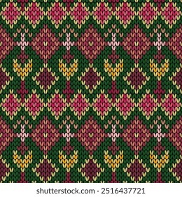 seamless knitted pattern with stripes