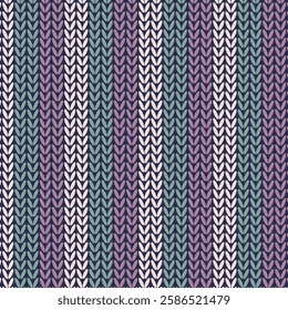 Seamless knitted pattern for textile design