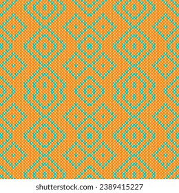 Seamless knitted pattern. Knitted texture. Vector illustration.