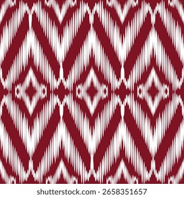 nahtloses Strickmuster Traditionelles Ikat Muster Textil - Nahtloses ethnisches abstraktes Design"
