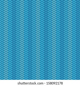 Seamless knitted pattern in vector