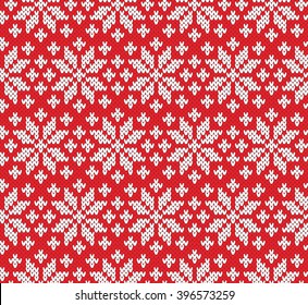 Seamless knitted pattern. Vector illustration