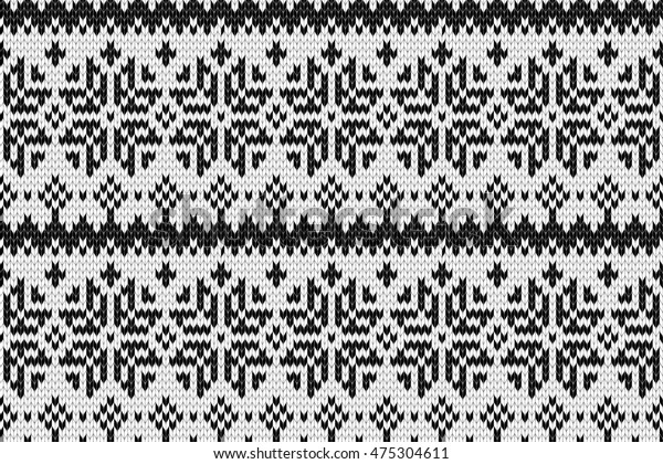 Seamless Knitted Pattern Seamless Knitted Pattern Stock