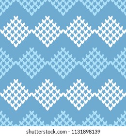 Seamless knitted pattern. A warm sweater. Print. Cloth design, wallpaper. Textile rapport.